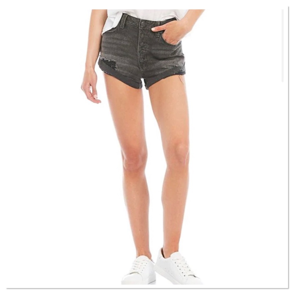 Free People Romeo Rolled Cut Off Mid Rise Shorts - Picture 2 of 6